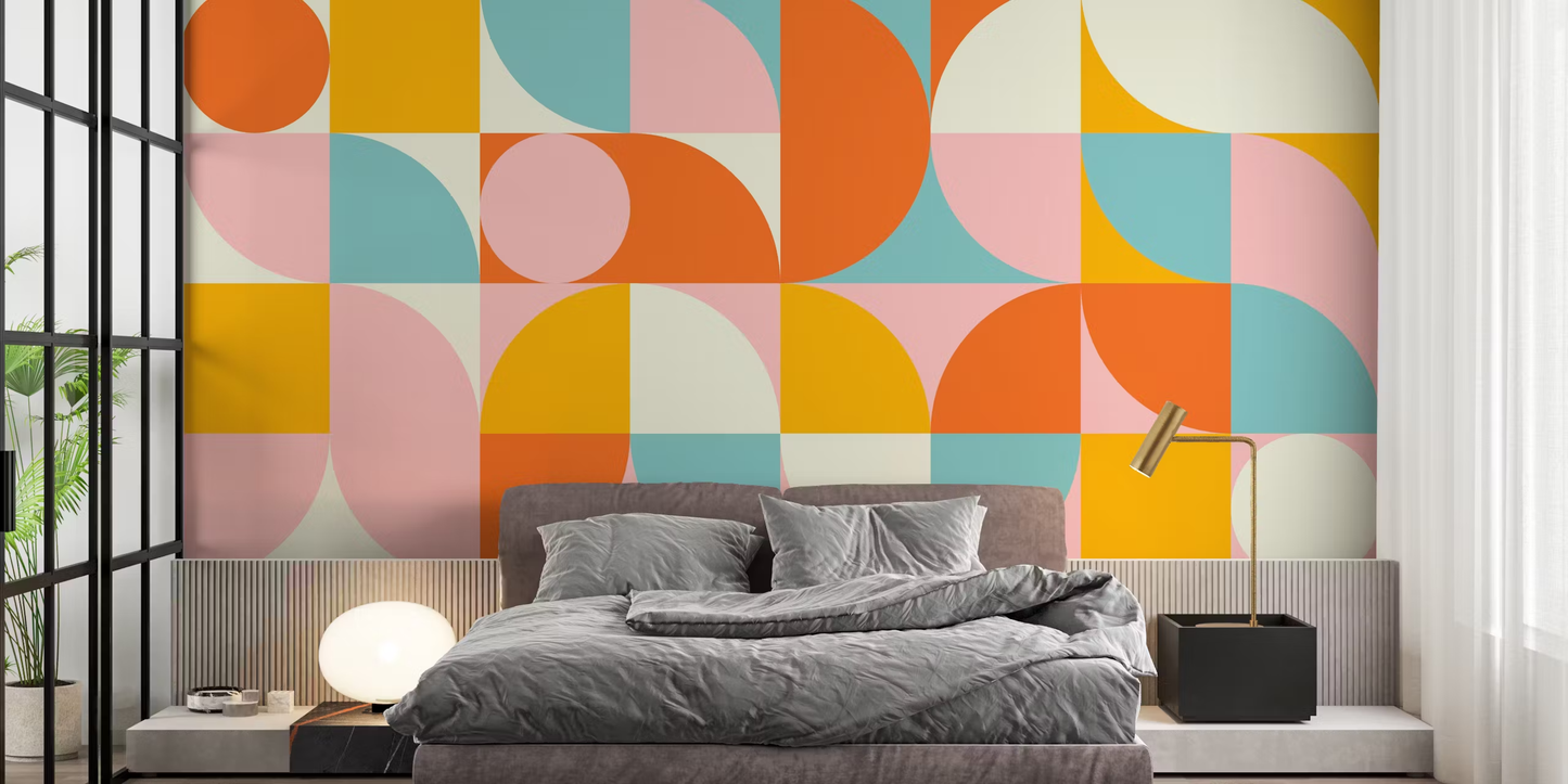 BauHaus Geometric Mural