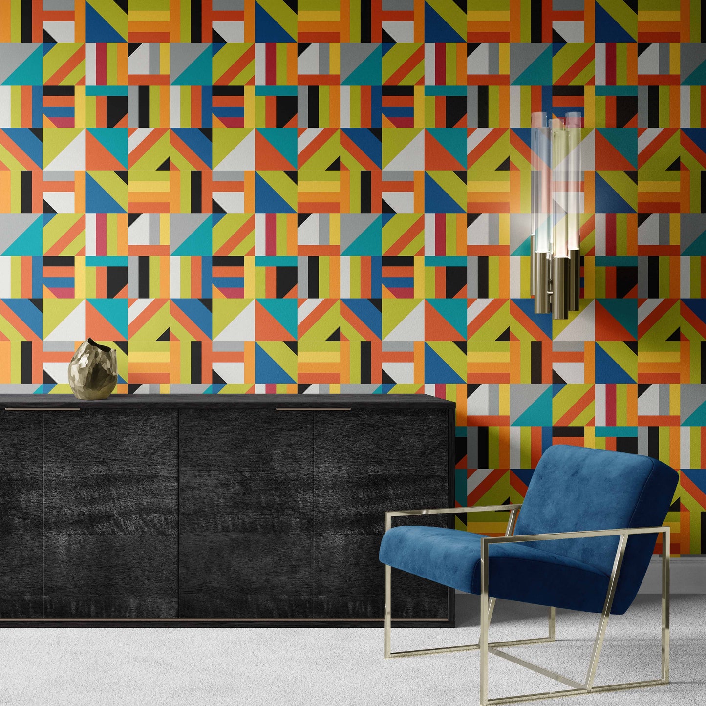Geometric Bauhaus Wallcovering