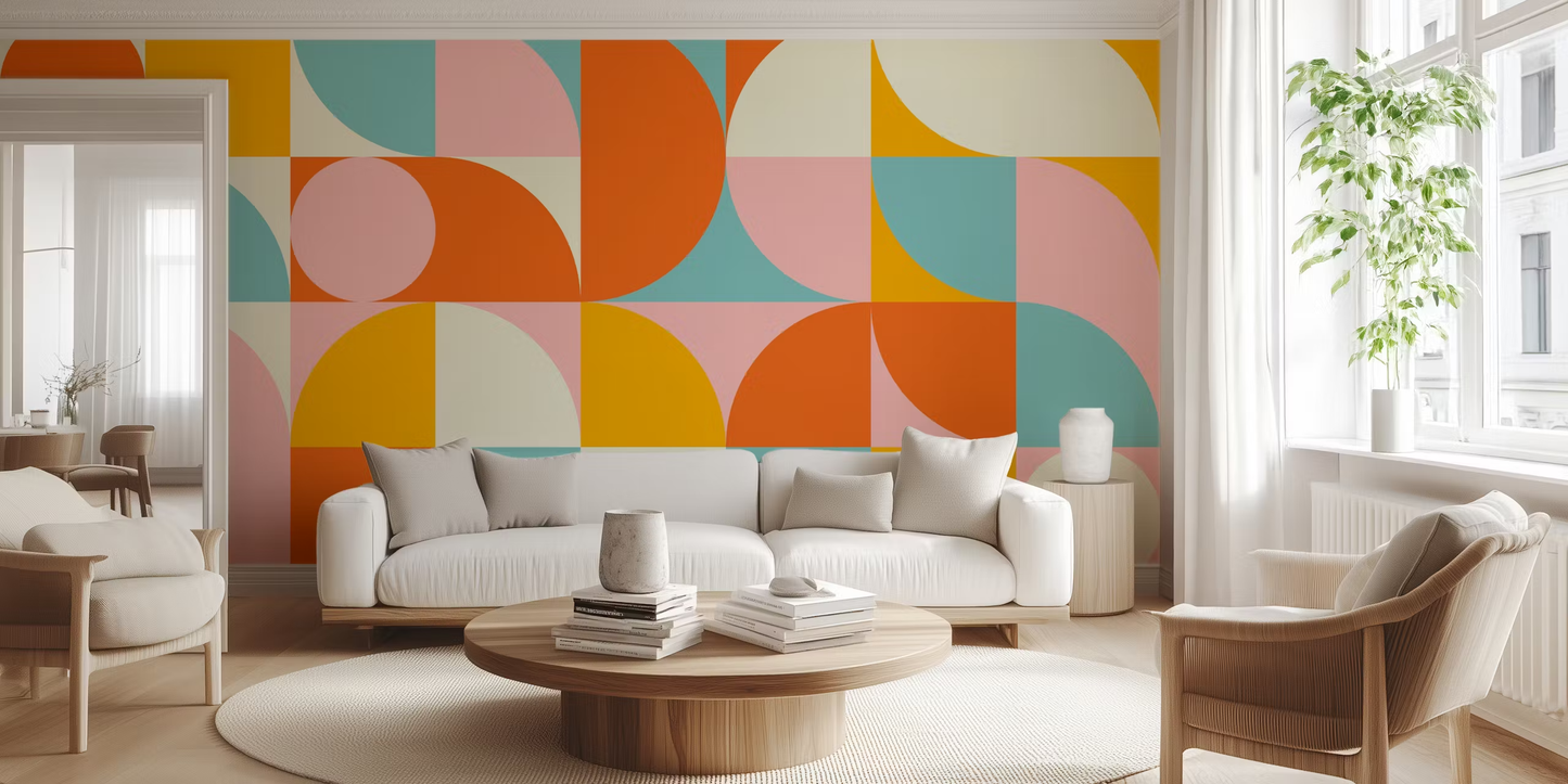 BauHaus Geometric Mural