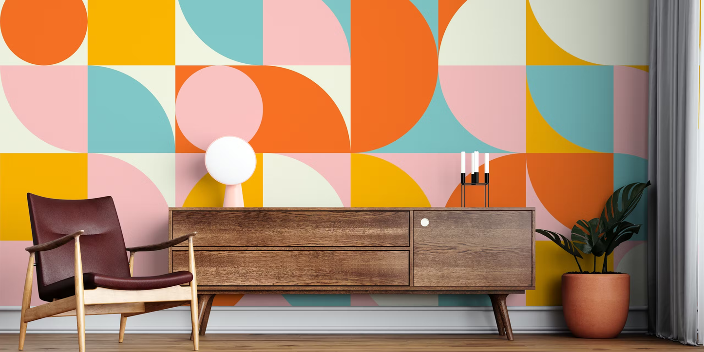 BauHaus Geometric Mural