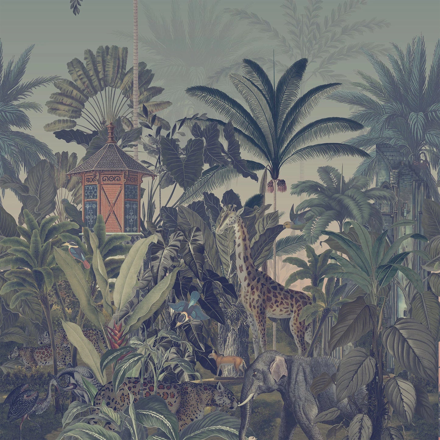 Lush Botanical Wall Mural